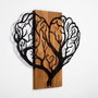 Wallity Brain Tree - Escultura de pared en Nogal y Negro